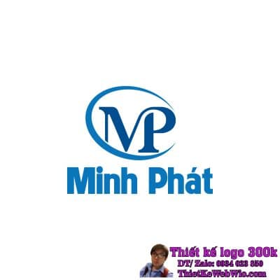 Thiết kế logo cơ điện Minh Phát MP