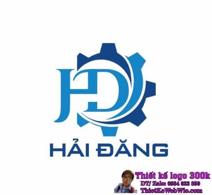 Thiết kế logo cơ khí HĐ Hải Đăng
