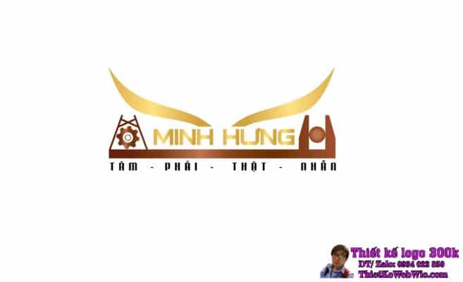 Thiết kế logo cơ khí Minh Hưng