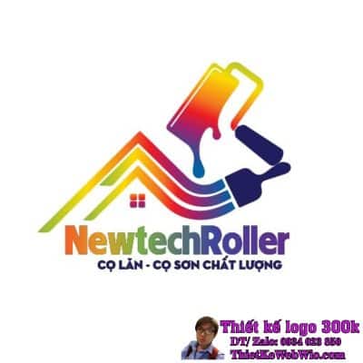 Thiết kế logo cọ sơn Newtech Roller