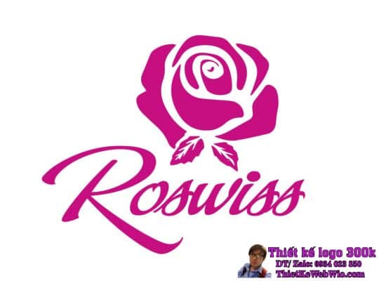 Thiết kế logo cửa hàng bán hoa Roswiss