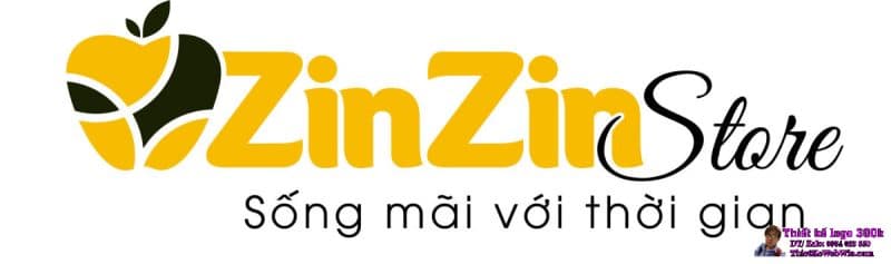 Thiết kế logo cửa hàng điện thoại Apple ZinZin Store