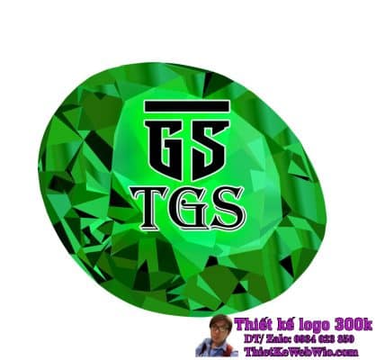 Thiết kế logo đá quý TGS