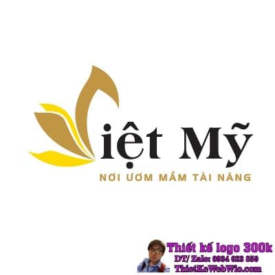 Thiết kế logo đào tạo kỹ năng mềm VM Việt Mỹ