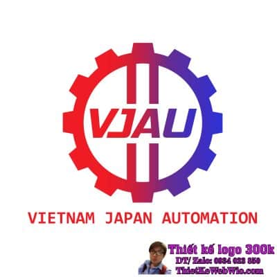 Thiết kế logo đào tạo tự động hóa VJAU