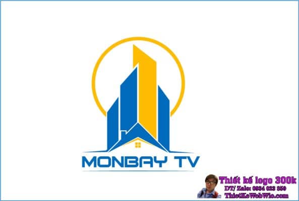 Thiết kế logo đầu tư xây dựng Monbay TV