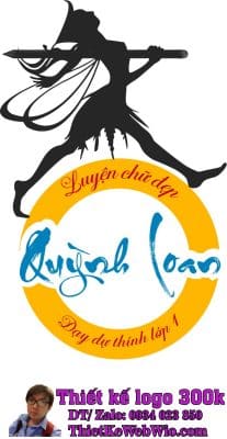 Thiết kế logo dạy chữ đẹp Quỳnh Loan