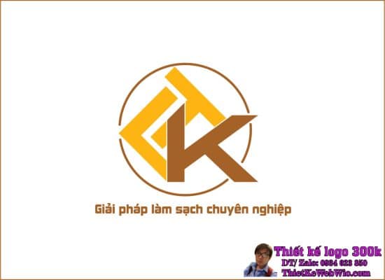 Thiết kế logo dịch vụ vệ sinh LTK