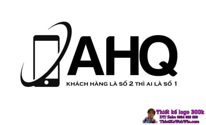 Thiết kế logo điện thoại Hàn Việt AHQ