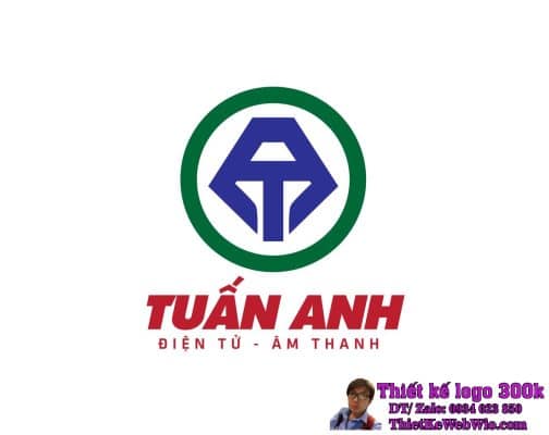 Thiết kế logo điện tử điện lạnh Tuấn Anh