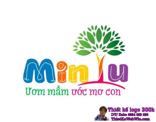 Thiết kế logo đồ chơi trẻ em Min Tu