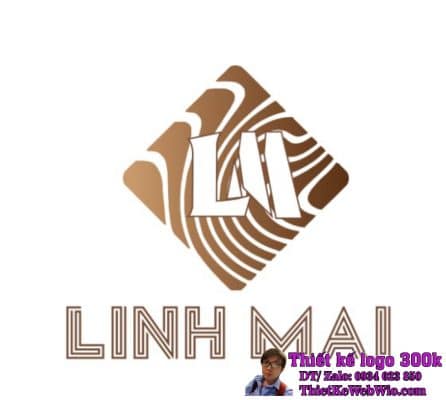 Thiết kế logo đồ gỗ LM LINH MAI