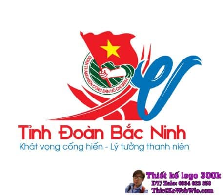 Thiết kế logo đoàn thể Đại Hội Đại biểu tỉnh Đoàn Bắc Ninh