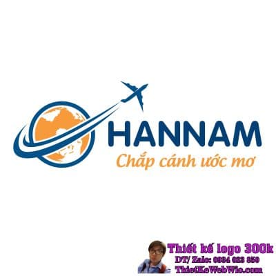 Thiết kế logo du học và du lịch Hannam