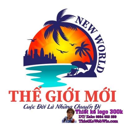 Thiết kế logo du lịch NEW WORLD