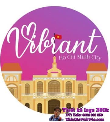 Thiết kế logo du lịch Vibrant Ho Chi Minh City