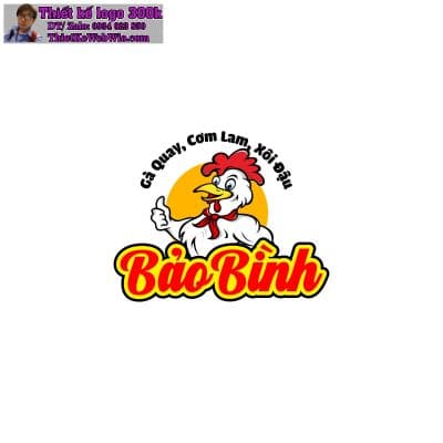 Thiết kế logo gà quay Bảo Bình