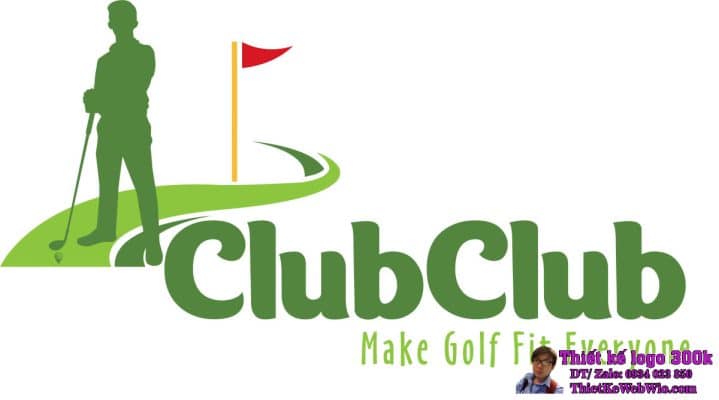 Thiết kế logo gậy golf Club Club