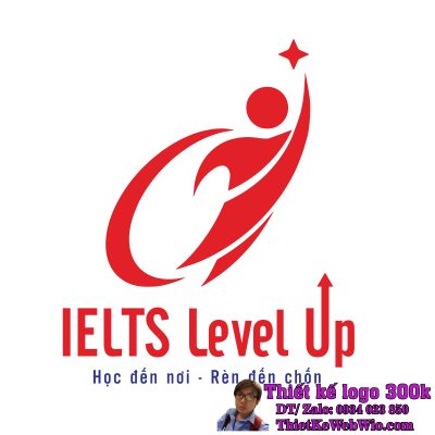 Thiết kế logo giáo dục IELTS Level Up