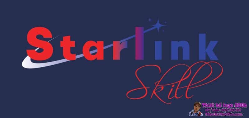 Thiết kế logo giáo dục Starlink Skill