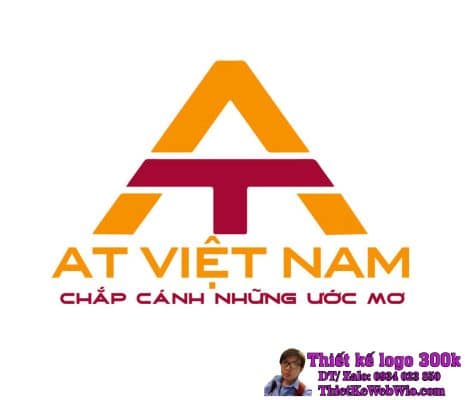 Thiết kế logo giáo dục quốc tế AT Việt Nam