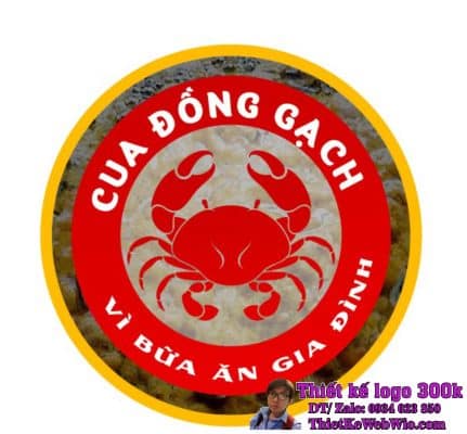 Thiết kế logo hải sản Cua Đồng Gạch