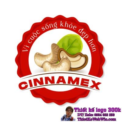 Thiết kế logo hạt điều CINNAME
