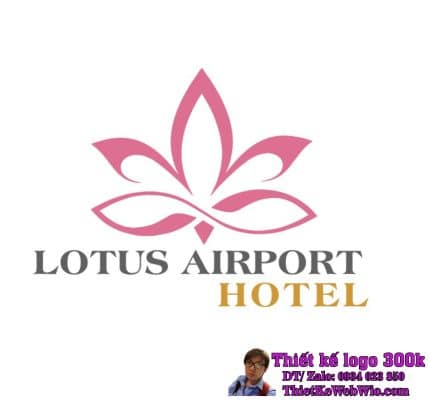 Thiết kế logo khách sạn Lotus Airport Hotel