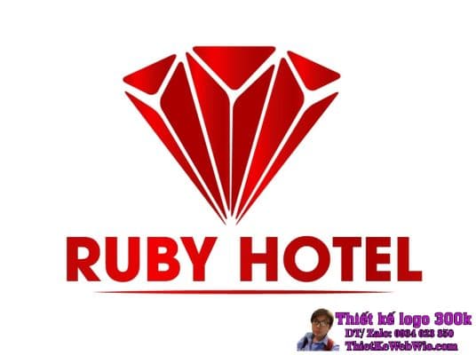 Thiết kế logo khách sạn Ruby Hotel