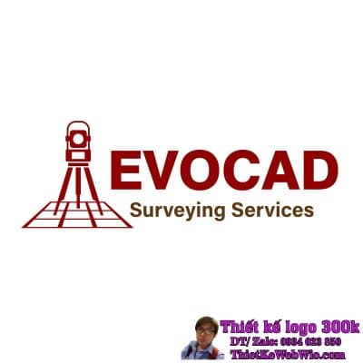 Thiết kế logo khảo sát địa hình EVOCAD