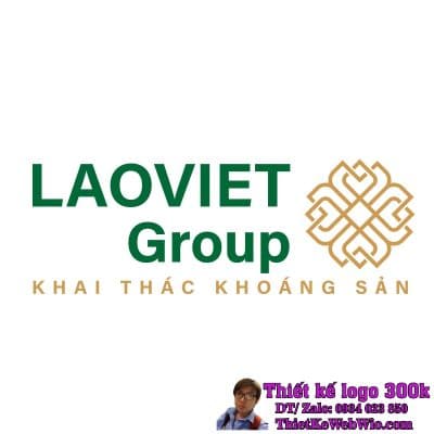 Thiết kế logo khoáng sản LaoViet Group