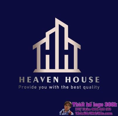 Thiết kế logo kiến trúc xây dựng Heaven House