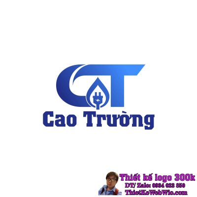 Thiết kế logo kim khí điện nước tổng hợp CT Cao Trường