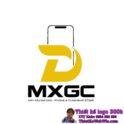 Thiết kế logo kinh doanh Iphone và Flagship cũ MXGC