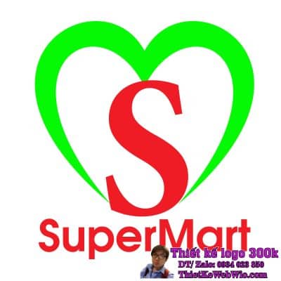 Thiết kế logo kinh doanh bán lẻ SM Super Mart