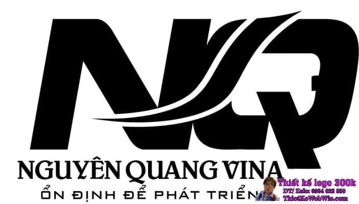 Thiết kế logo kinh doanh tổng hợp NQ NGUYÊN QUANG VINA
