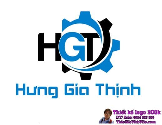 Thiết kế logo kỹ thuật và cơ khí HGT Hưng Gia Thịnh