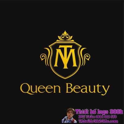Thiết kế logo làm đẹp MT Queen Beauty