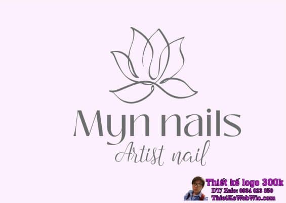 Thiết kế logo làm đẹp Myn nails