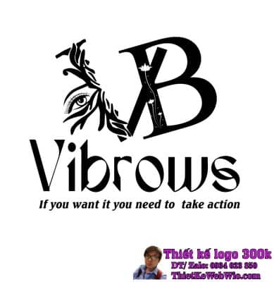 Thiết kế logo làm mi VB Vibrows