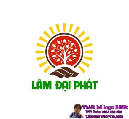 Thiết kế logo lâm nghiệp Lâm Đại Phát