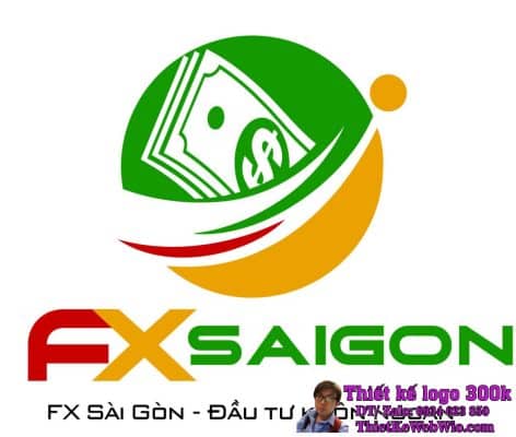 Thiết kế logo lĩnh vực đầu tư tài chính Forex FX Saigon