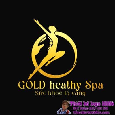 Thiết kế logo massage GOLD heathy Spa