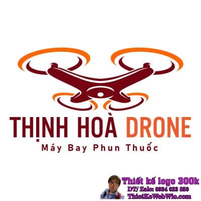 Thiết kế logo máy bay phun thuốc Thịnh Hòa Drone