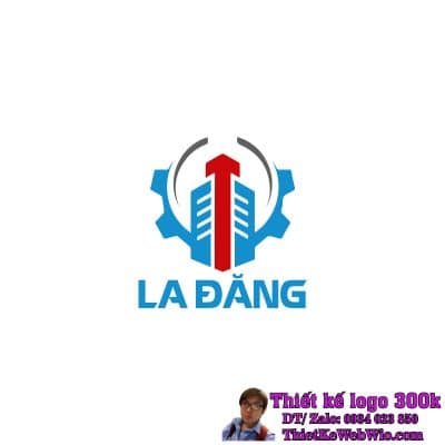 Thiết kế logo máy móc cơ khí LA ĐĂNG