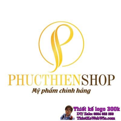 Thiết kế logo mỹ phẩm tóc PhucthienShop
