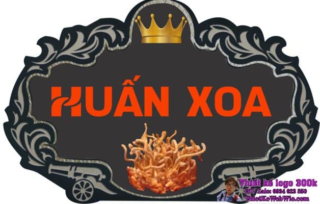 Thiết kế logo nấm HUẤN XOA