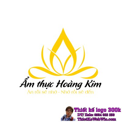 Thiết kế logo nhà hàng Ẩm Thực Hoàng Kim