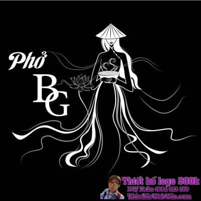 Thiết kế logo nhà hàng Phở BG