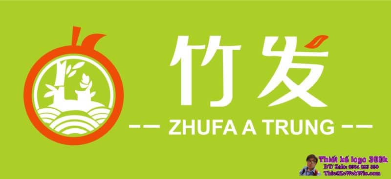 Thiết kế logo nhà hàng ZHUFA A TRUNG